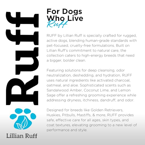 Ruff by Lillian Ruff Sandalwood Coconut Oatmeal Conditioner for Dogs (Gallon)