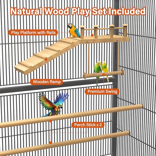 54" Large Bird Cage with Wheels (54 inch bird cage)