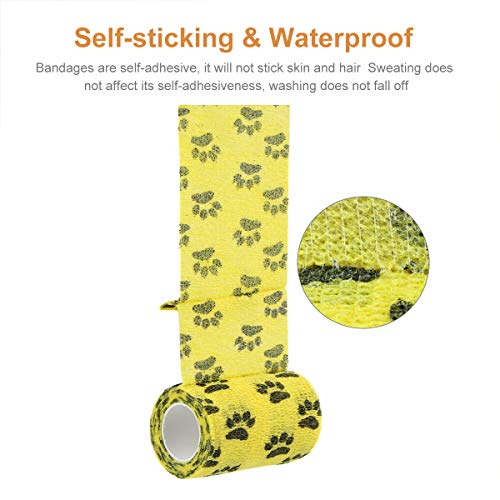 Vet Wrap Cohesive Bandages Bulk Self Adhesive Bandage Wrap Self Adherent Wrap Non (3 Inch Claw)