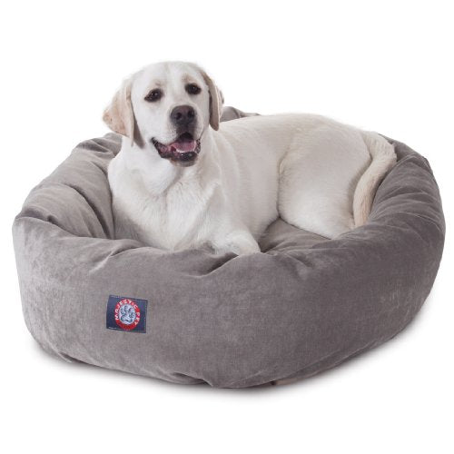 Villa 40 Inch Shredded Memory Foam Dog Bed for Large Sized Dog 40x29x9 Inch (Vintage)