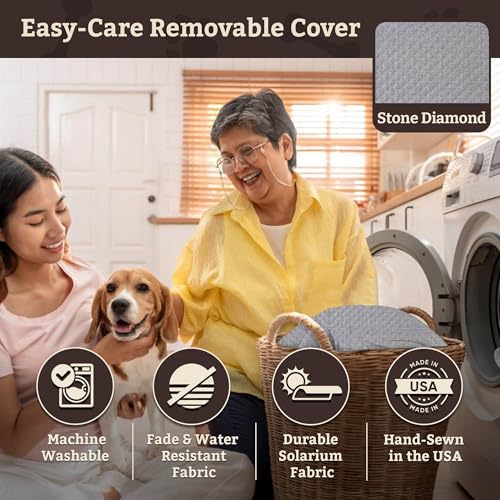 PET Products Lookout 1 Dog CAR SEAT (Stone Diamond / Small)