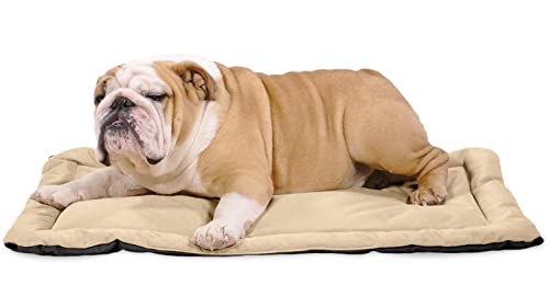 Tough Ripstop Dog Crate Pad (Medium (35" L x 22" W) / Tan)