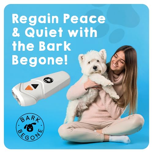 Ultrasonic Dog Bark Deterrent & Behavior Corrector (White Rechargeable (1 Pack))