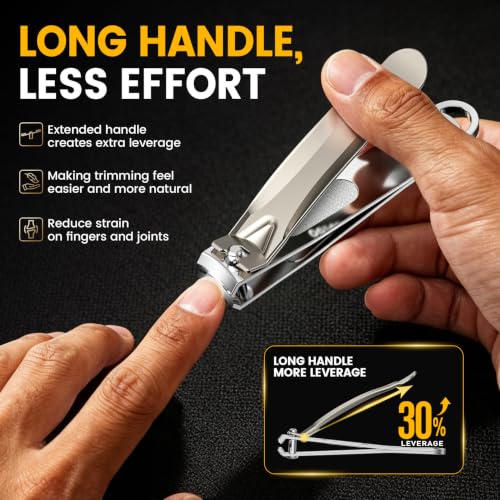 Big Toe Nail Clipper for Men & Women (Champagne / Big - Set of 1)