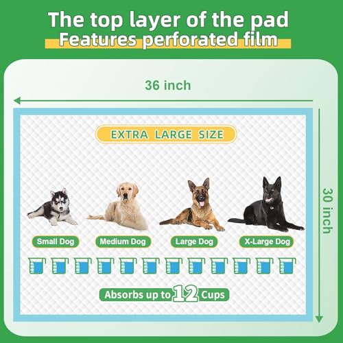 Dog Pads Extra Large 30"x36" (Regular XXL: 30"x36"-30 Ct)