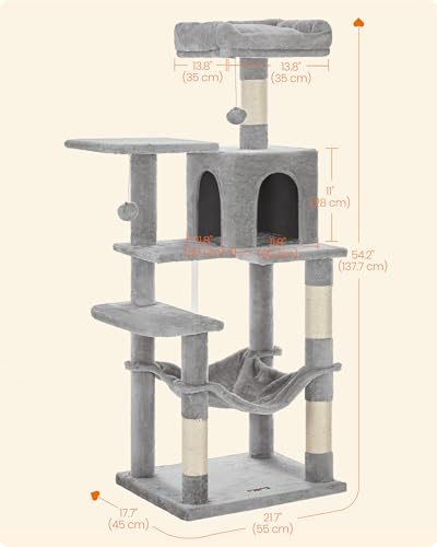 Cat Tree 54.2 (54.2 Inches / Light Gray)