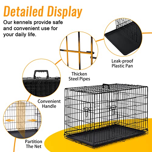 Dog Crate 30" (30 Inch / Black)