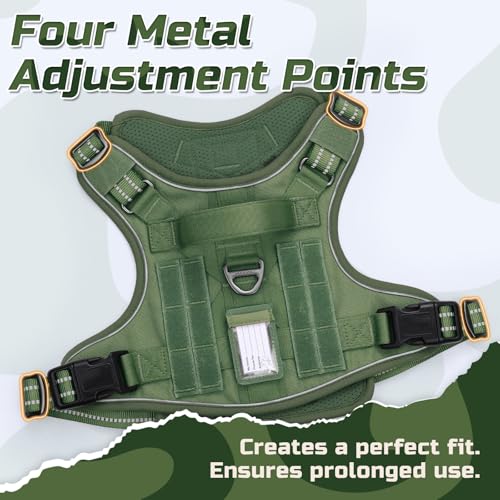 Tactical Dog Harness for X (Green / X-Large)