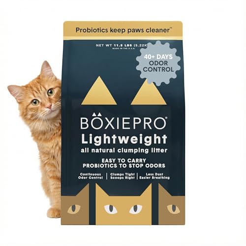 Boxie Probiotic Natural Lightweight Cat Litter 40+ Day Odor Control 11.5 lb (11.5 lb)