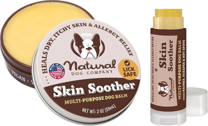 Skin Soother Dog Balm (Bundle 2 oz Tin + Travel Stick)
