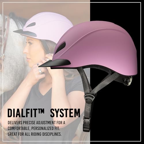 Liberty Ultralight Horse Riding Helmet (Lilac Duratec / Extra Large (7-3/8 - 7-3/4))