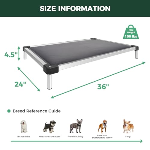 TitanNest Padded Chew (Gray / Small Dog (36.0"L x 24.0"W x 4.5"H))