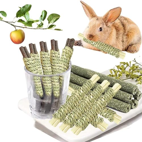 Rabbit Toys 3 Types Hamster Chew Toys for Teeth Grinding (15Pcs)