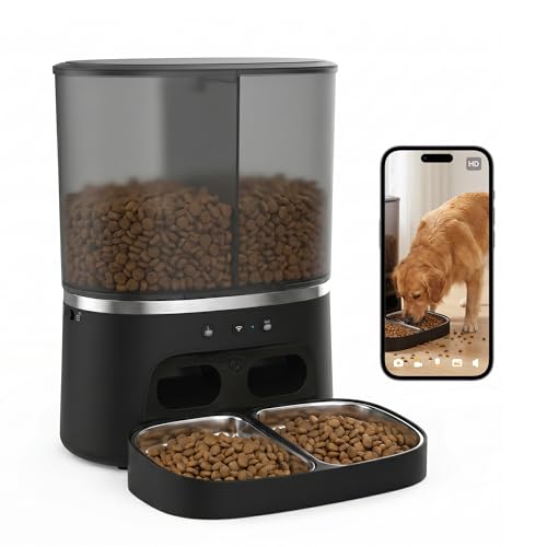 Automatic Cat Feeder with Camera (BLACK)