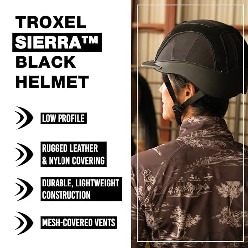 Sierra Rugged Horse Riding Helmet (Black / X-Large)