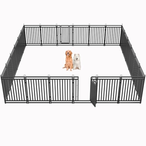 Thickened Outdoor Dog Fence (40" Height / 24 Panels)