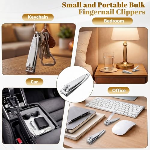 Rustproof Stainless Steel Nail Clippers Bulk (Flat Top)