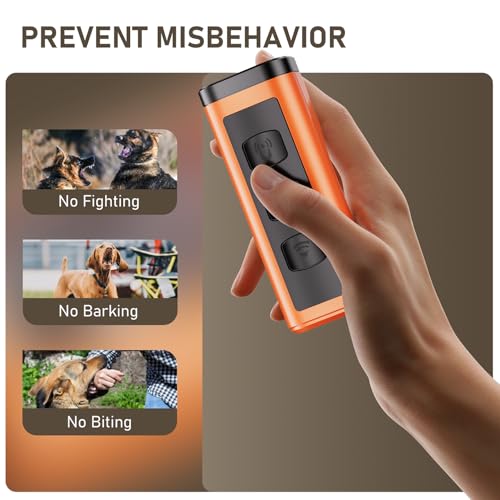 2 Pack Dog Bark Deterrent Devices (Orange 2 Pack)