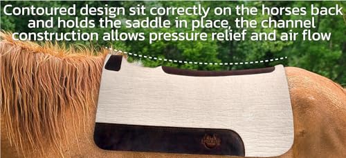 Steam Pressed Merino Wool Felt Contoured Pad (1 inch)