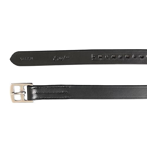 Exion Stirrup Leathers for English Saddles (Black / 135 cm / 54")