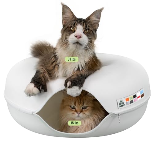 Peekaboo Cat Cave (White / Jumbo)