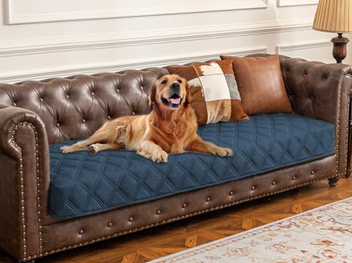 Waterproof Dog Bed Cover Pet Blanket with Anti (40x80 Inch (Pack of 1) / Navyblue)