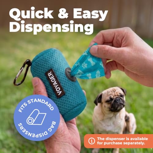 Poop Bags for Dogs (Turquoise / 150 Bags)