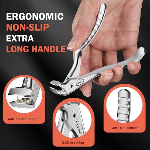 Toenail Clippers for Seniors (Silver / Extra Large)