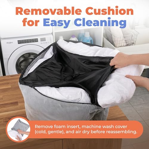 Elevated Dog Car Seat for Small Dogs (Booster (Black) / 21" x 20" x 14")