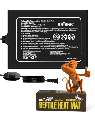 Reptile Heating Pad 6"X8" with Adjust Knob (6"X 8" with Adjust Knob)