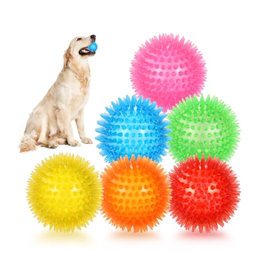 6 Pack 2.5” Squeaky Dog Toy Balls (2.5" (Small Dog) / Set of 6)
