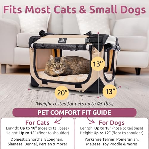 Cat & Dog Carrier (Tan / Medium)
