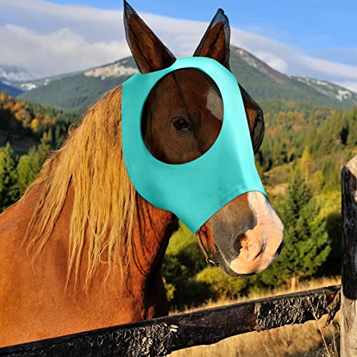 4 Pcs Horse Fly Mask with Ear (Medium / Multicolor)