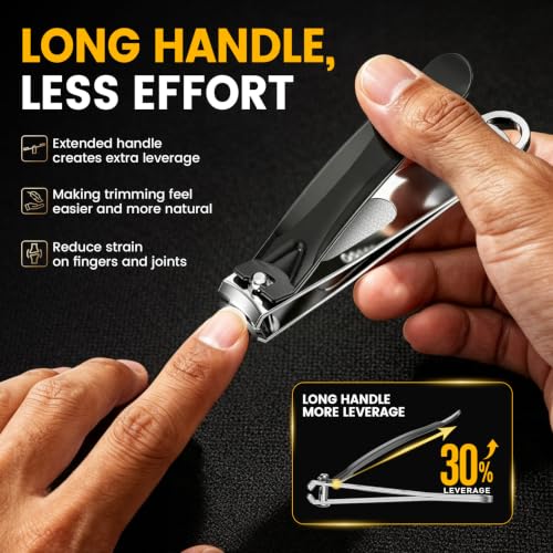 Large Nail Clipper for Men & Women (Black / Big - Set of 1)
