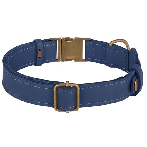 AirTag Dog Collar (Smoky Blue / S, 12"-15" Neck Fit)