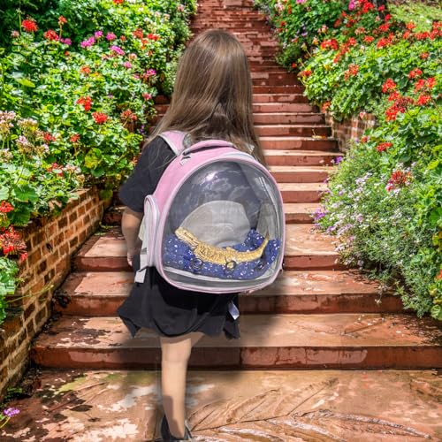 Lizard Backpack Travel Carrier (Pink)