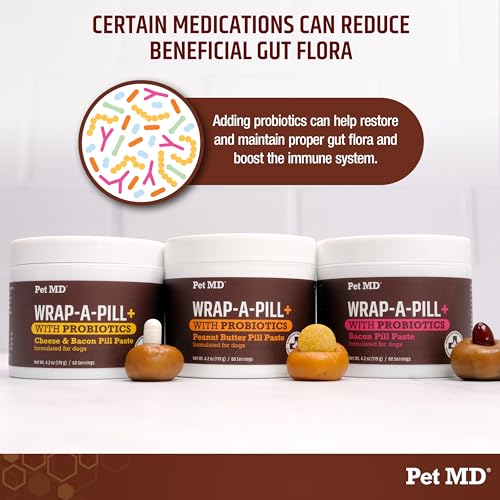 Wrap-A-Pill with Probiotics - Peanut Butter Dog Pill Wrap - 4.2oz