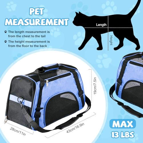 4 Pcs Cat Carrier Soft (Black, Gray, Pink, Blue)