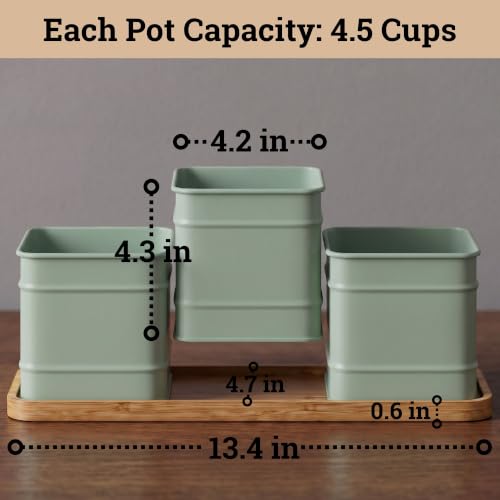 Herb Planter Indoor (Sage Green)