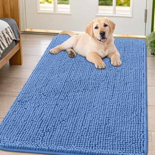 Dog Door Mat for Muddy Paws 47x32 (Cornflower Blue / 47"X32")