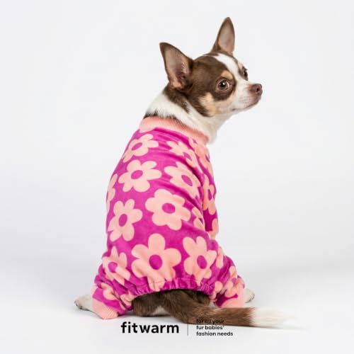 Flower Fleece Dog Pajamas (Flower / XX-Large)