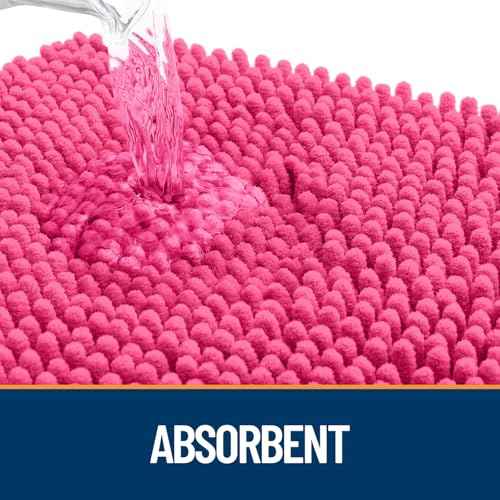 Dog Door Mat for Muddy Paws 35x24 (Hot Pink / 35" X 24")