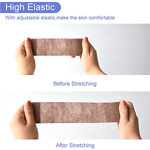 2 Inches Self Adhesive Bandage Wrap Cohesive Wrap (2 Inch / Brown)