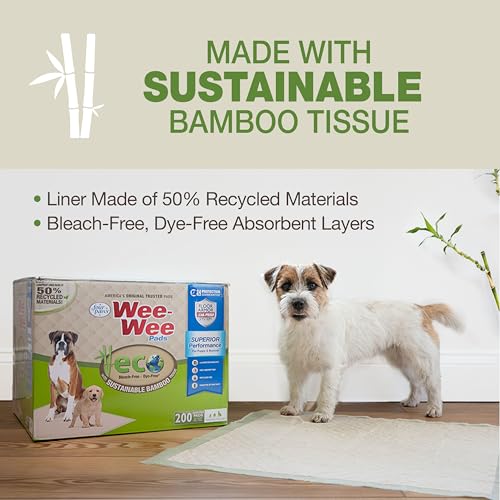 Wee Wee Superior Performance Eco Bamboo Dog Pee Pads (32 Count)