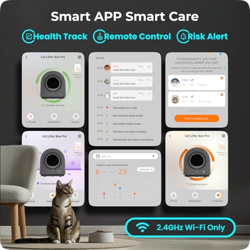 TYPro Self Cleaning Cat Litter Box Automatic Hands