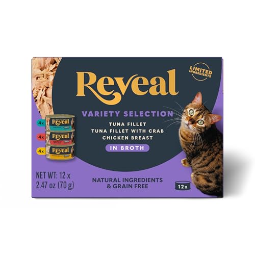 Fish & Chicken Variety in Broth Wet Cat Food 12 (2.47 Ounce (Pack of 12))