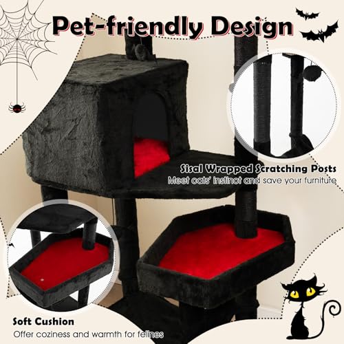 83 Inch Tall Gothic Cat Tree