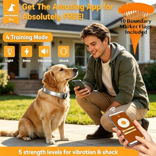 Wireless GPS Dog Fence (Gold)