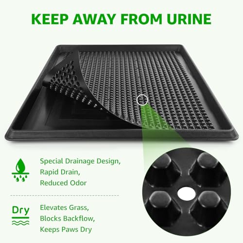 Portable Dog Grass Pad with Tray 20"x30" (20"x30")