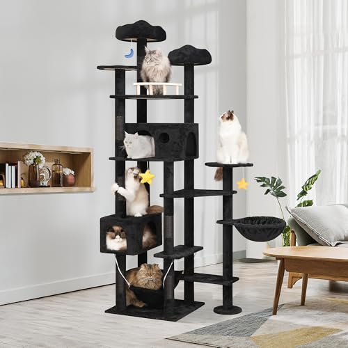 Black Cat Tree (Black)
